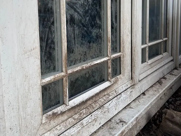 Before window cleaning